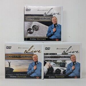 Lot Of 3 DVD Sets How to Follow God's Will Recorded Live by Andrew Wommack AWMI